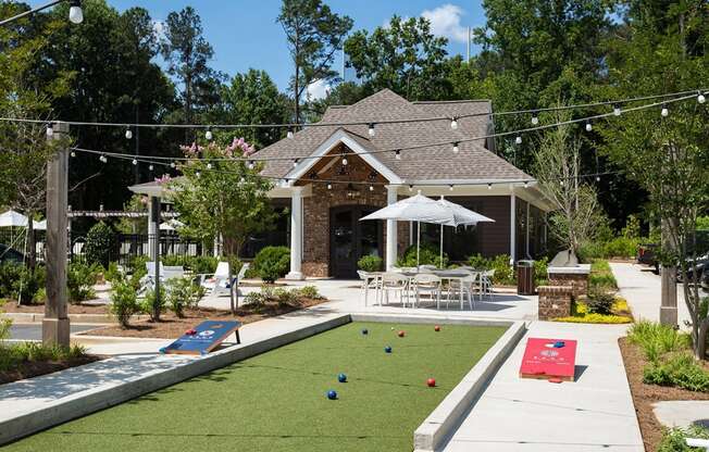 Tap in to the New Bocce Ball craze and Enjoy this Outdoor Game at Echo at North Pointe Center Apartment Homes, Alpharetta, GA 30009