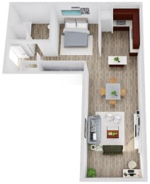 1 bed, 1 bath, 789 sqft, $1,800