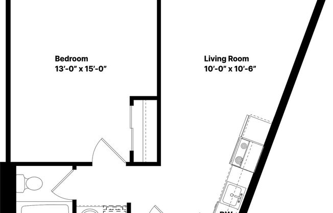 1 bed, 1 bath, 531 sqft, $1,425, Unit 611
