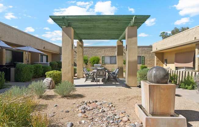 Grill Picnic Area at SunVilla Apartments in Mesa Arizona