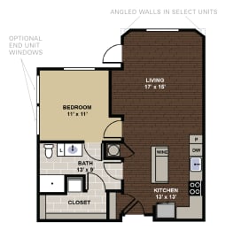 1 bed, 1 bath, 740 sqft, $1,578