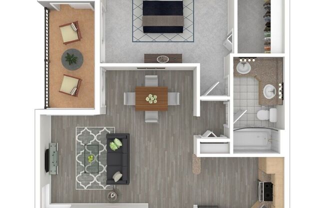 1 bed, 1 bath, 764 sqft, $1,885