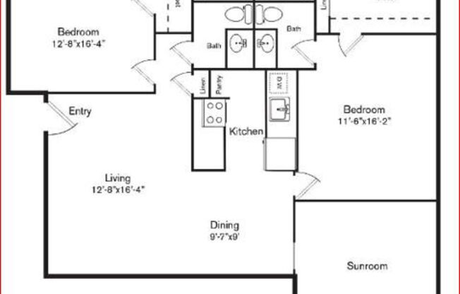 2 beds, 2 baths, 991 sqft, $1,645