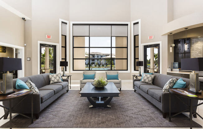 Channelside apartments in Fort Myers, Fl photo of clubhouse seating area