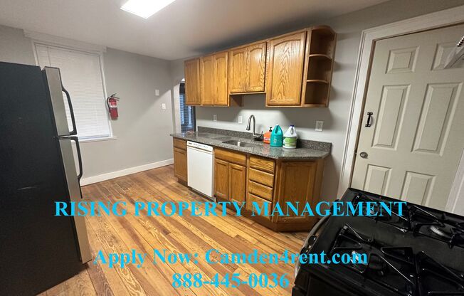End unit 2 bedroom 1 bathroom home located in the historic Fairview section of Camden with Parking in rear.