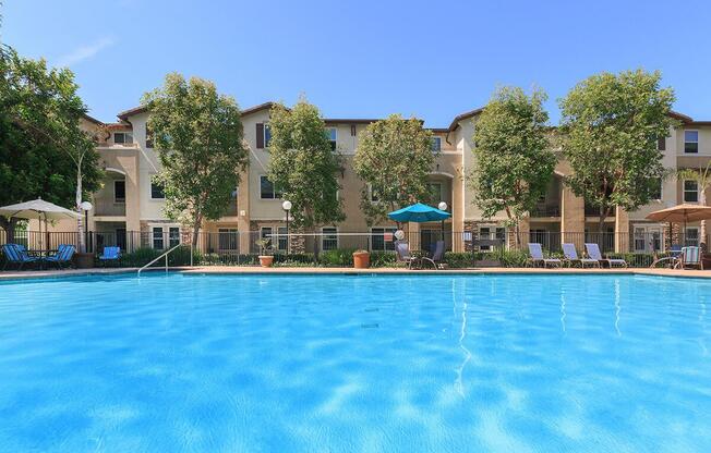 a large pool of water