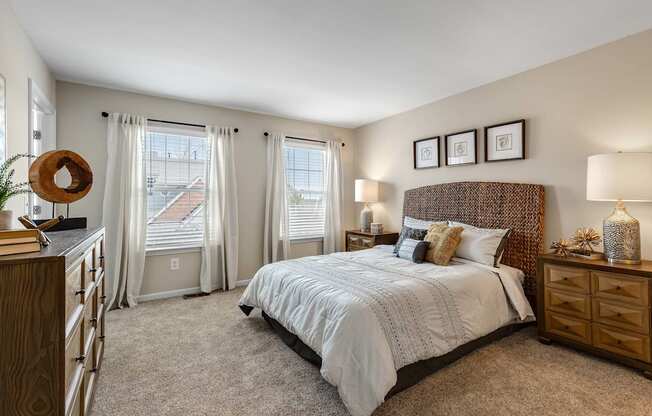 Comfortable Bedroom at Mainstreet Village, Novi, MI