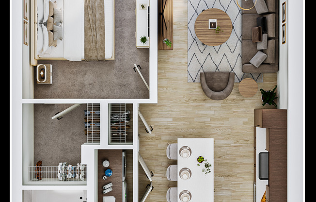 1 bed, 1 bath, 732 sqft, $1,319, Unit 423