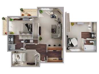 3 beds, 2 baths, 1,190 sqft, $1,901