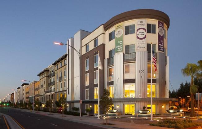 Exterior building at night