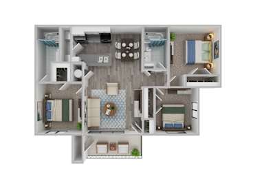 3 beds, 2 baths, 1,250 sqft, $2,217