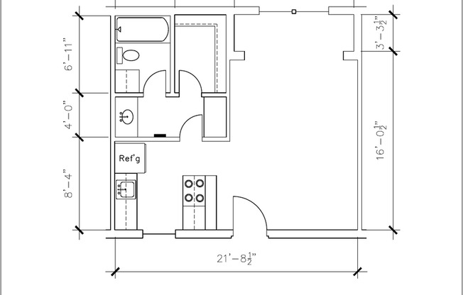 1 bed, 1 bath, 708 sqft, $1,090, Unit 120