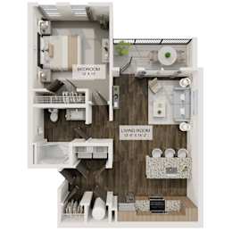 1 bed, 1 bath, 761 sqft, $1,900