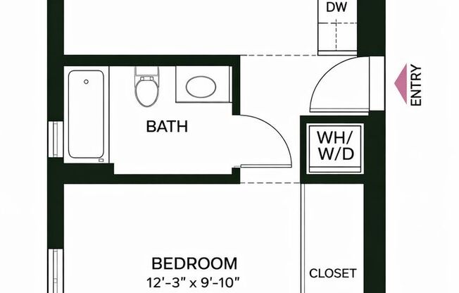 1 bed, 1 bath, 475 sqft, $2,295, Unit 304