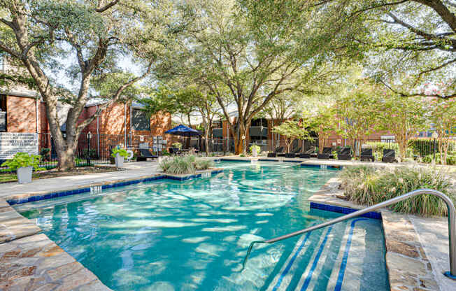 Crystal Clear Swimming Pool at Indian Creek Apartments, Carrollton, TX, 75007