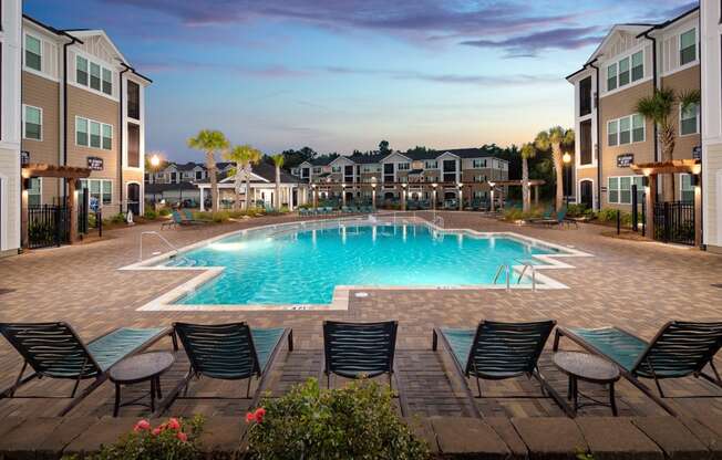 Resort Inspired Pool at Abberly Crossing Apartment Homes by HHHunt, Ladson