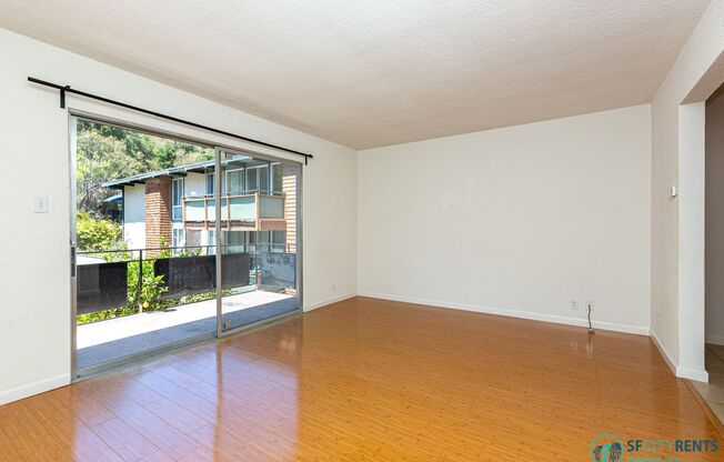 San Carlos: Unfurnished 1 Bed 1 Ba Apartment in San Carlos Hills w/ Private Patio, Parking, Storage, & Laundry Onsite