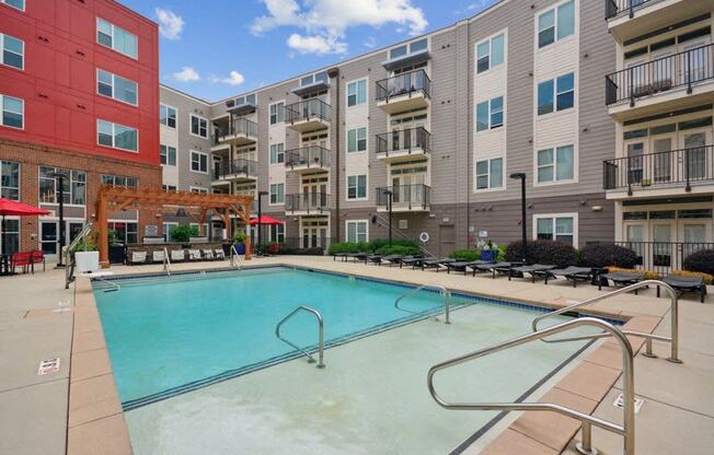 our apartments offer a swimming pool in our building at Link Apartments® Brookstown, Winston Salem, 27101