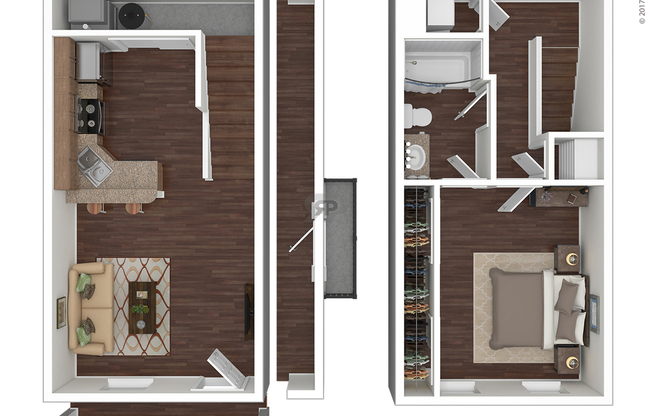 1 bed, 1 bath, 755 sqft, $1,140