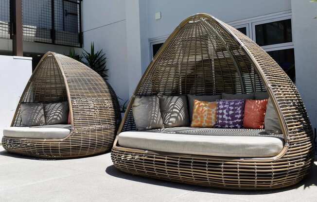 outdoor lounging bed