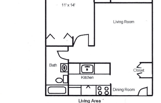 1 bed, 1 bath, 700 sqft, $1,095, Unit #310