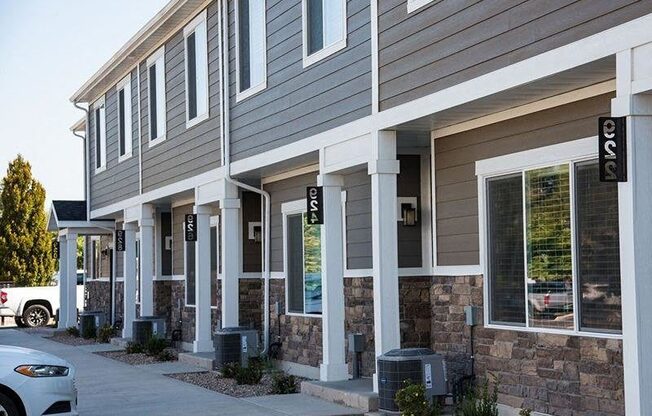 a building with a car parked in front of it