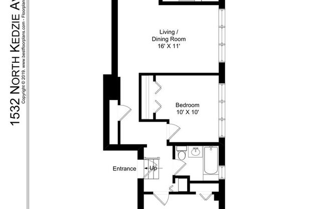 2 beds, 1 bath, 819 sqft, $1,695, Unit 1532-GC