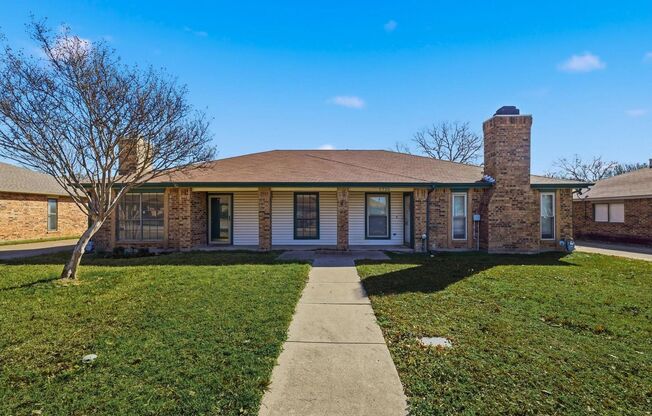 Half of Duplex Ready for New Tenants- 2 Bed, 2 Bath- North Richland Hills- Birdville ISD- 76180