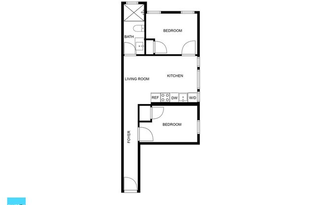 2 beds, 1 bath, 450 sqft, $3,238, Unit 9