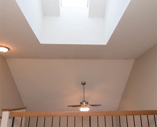 loft space with skylight providing plenty of natural light at Fountain Glen Apartments in Lincoln Nebraska