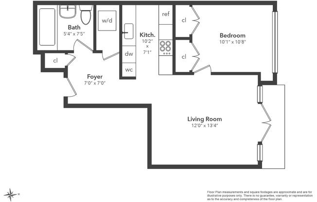 1 bed, 1 bath, $3,750, Unit 6J