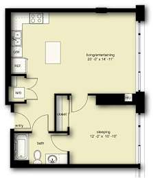 1 bed, 1 bath, 718 sqft, $2,616