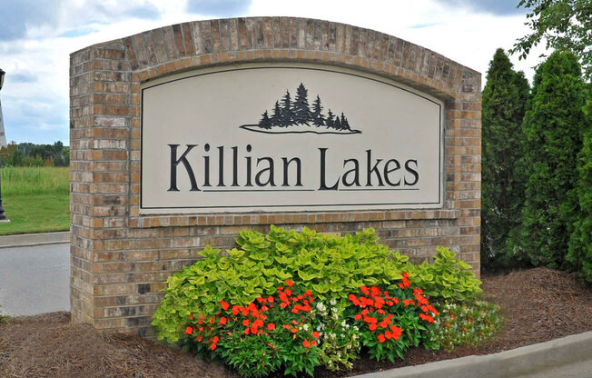 Entrance Sign at Killian Lakes Apartments and Townhomes, Columbia, SC, 29203