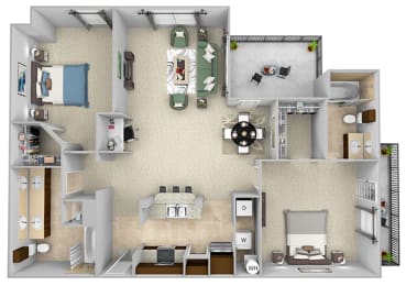 2 beds, 2 baths, 1,133 sqft, $2,149