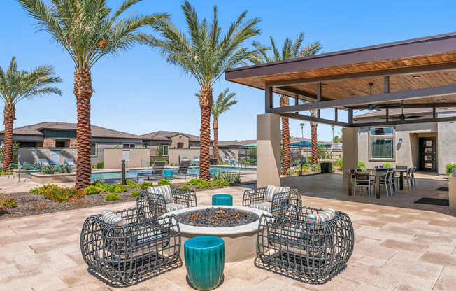 Outdoor Fire Pit at Avilla Palomino, Glendale, AZ 85302