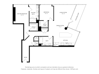 2 beds, 2 baths, 1,439 sqft, $5,083
