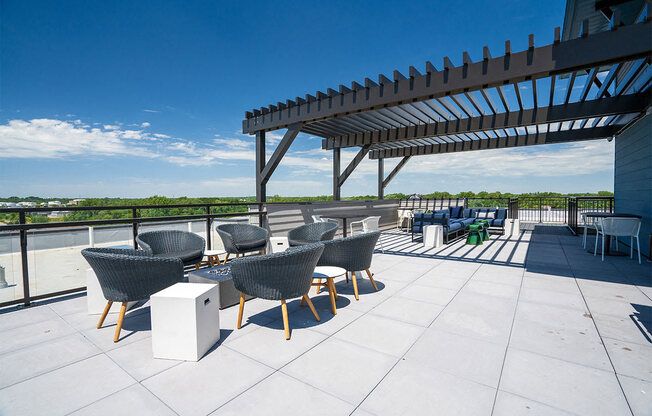 Rooftop patio