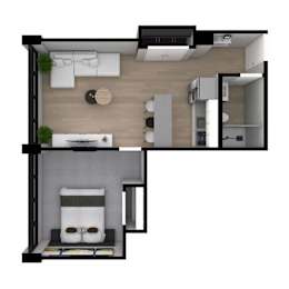 1 bed, 1 bath, 545 sqft, $1,610