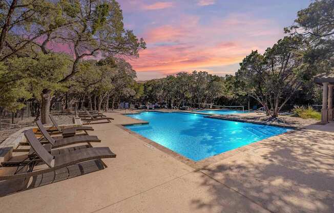 Twilight Pool at Bridge at Heritage Woods, Texas