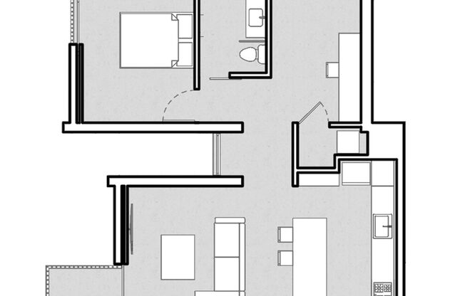 1 bed, 1 bath, 884 sqft, $4,495, Unit 512