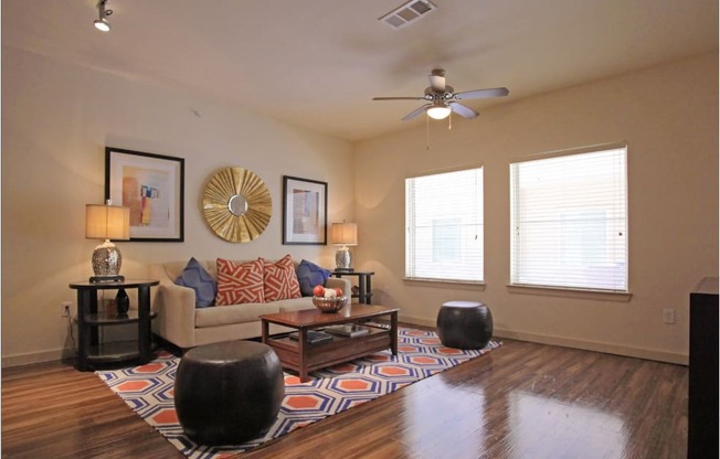 Spacious Living Room at The Maywood, Oklahoma City