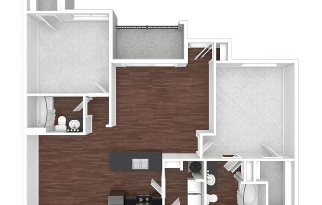 2 beds, 2 baths, 1,143 sqft, $1,550