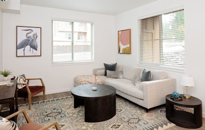 South Ridge Apartments Model Living Room