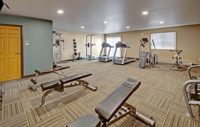 Vue 28 Gym Apartment rentals with indoor Gym in Williston, North Dakota