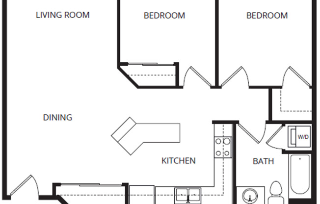 2 beds, 1 bath, 922 sqft, $1,500