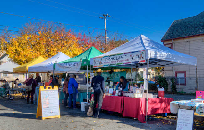 Check out Alameda's local Farmer's Market.