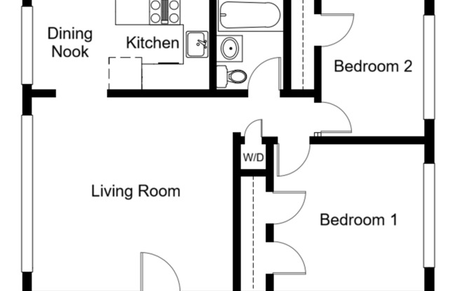 2 beds, 1 bath, 731 sqft, $2,995, Unit 105