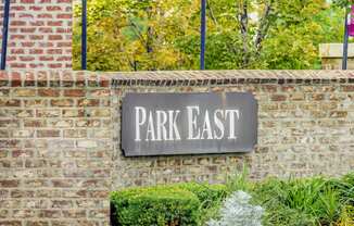 Park East sign