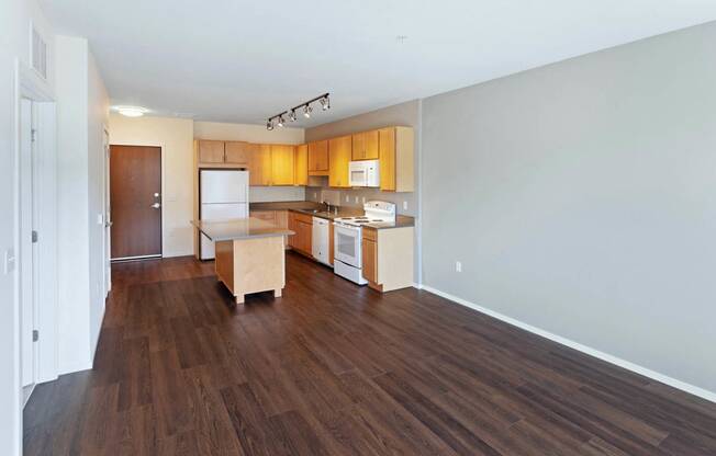 Living And Kitchen at Millberry Apartments, St. Paul, MN 55114