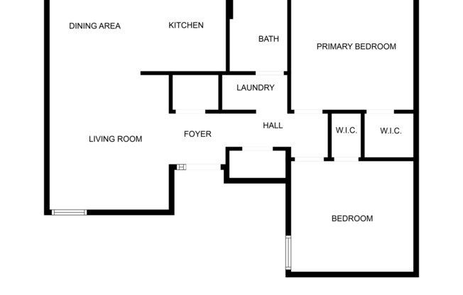 2 beds, 1 bath, 896 sqft, $1,249